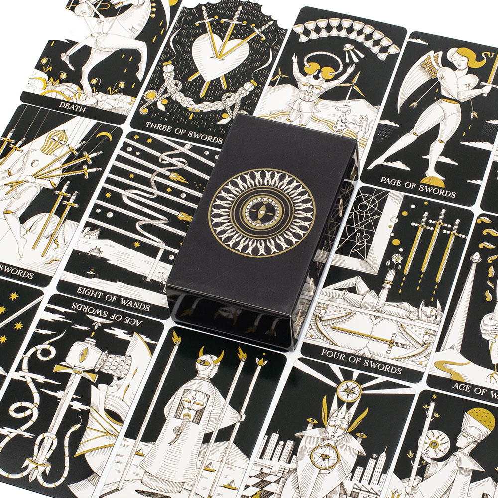 Tarot Deck With Guidebook - 78 枚の象徴的な魂のタロットカード詳細なガイドブック付き英語ビジョン占い版デッキボードゲーム