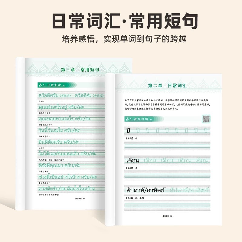 タイ語手書きコピーブック 初心者向け標準文字表記法 音声付き - Chinese Calligraphy Practice Book のレビューと価格
