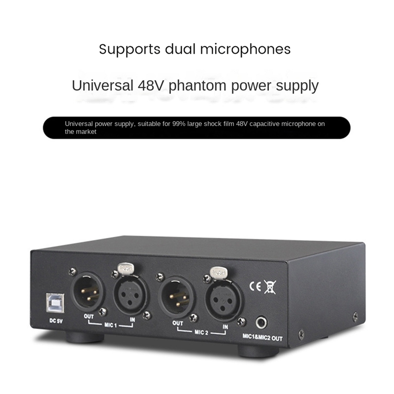 48V USBデュアル混合出力ファンタム電源 コンデンサーマ - Music のレビューと価格