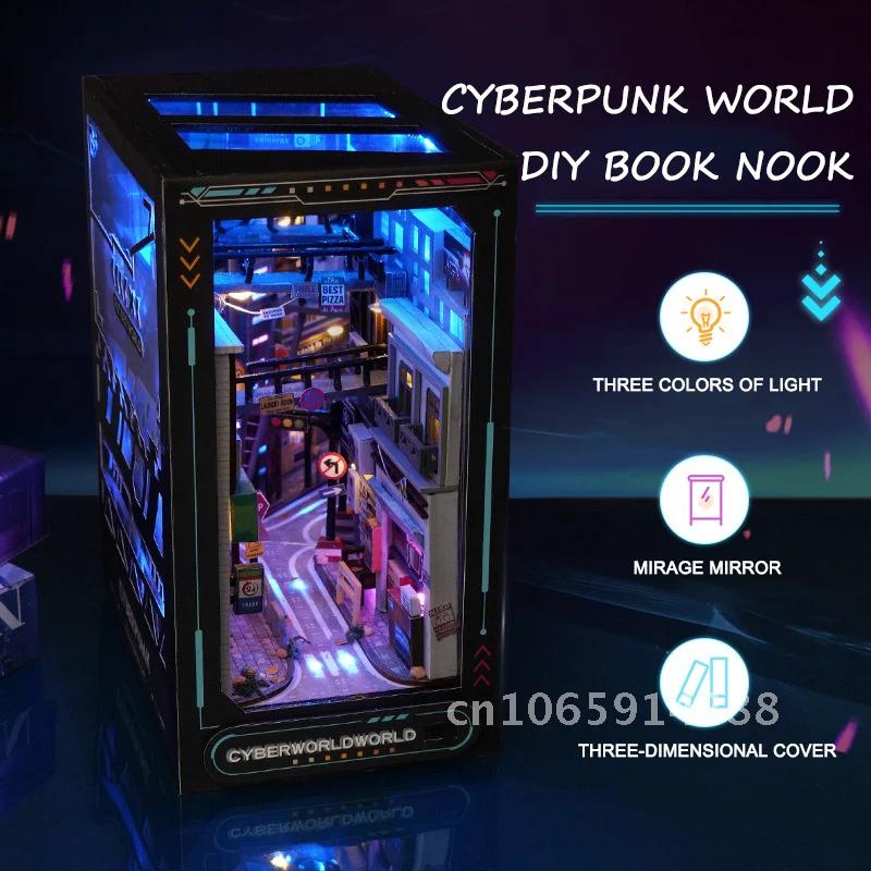 クリエイティブDIY木製ブックヌックシェルフインサートミニチ - Diy Wooden Book Nook Kit Shelf Insert のレビューと価格