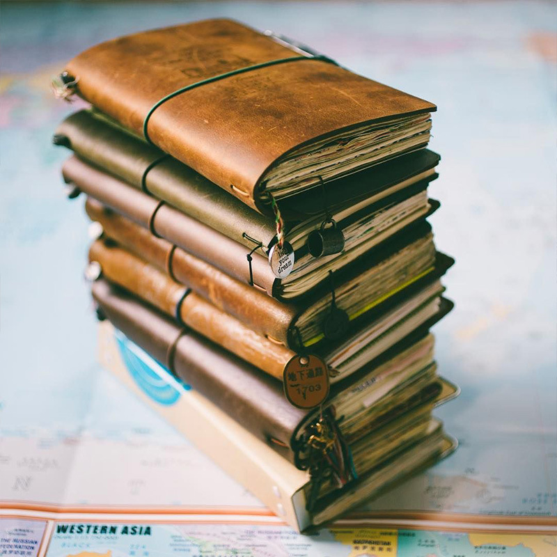 欠陥レトロレザーカバーノートブックポータブルジャーナルトラベ - Vintage Leather Journal Notebook のレビューと価格