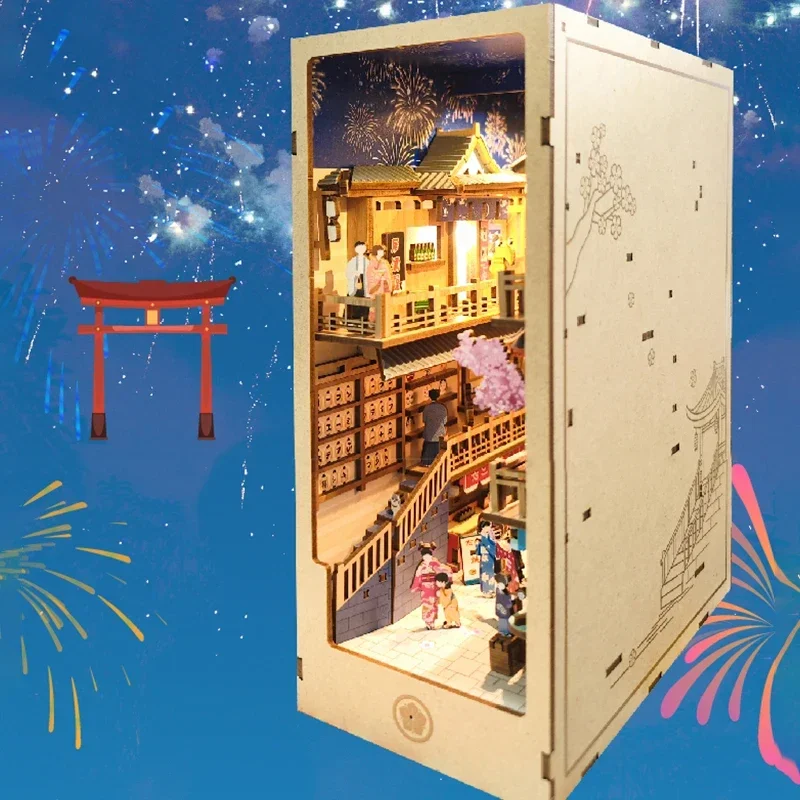 日本のレトロDIY木製ブックヌックシェルフインサートミニチュ - Diy Wooden Book Nook Kit Shelf Insert のレビューと価格