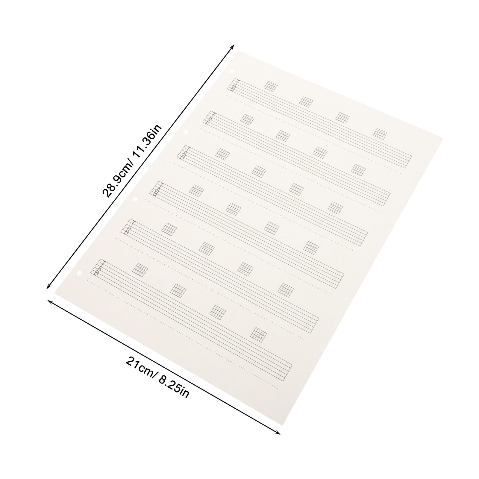 85枚入り、無地のギタータブ譜用紙、楽譜ノート、滑らかな書き - Blank Sheet Music Notebook のレビューと価格