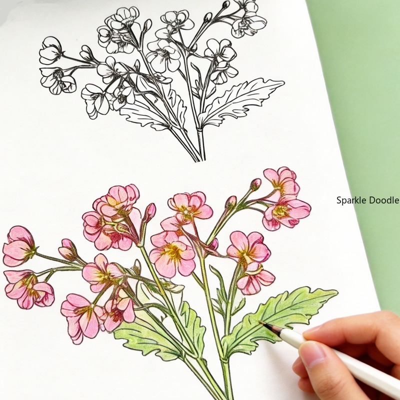 大人向け減圧花線画塗り絵ブック、ステップバイステップ練習花模 - Chinese Calligraphy Practice Book のレビューと価格